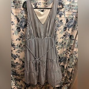 TORRID navy stripped sun dress